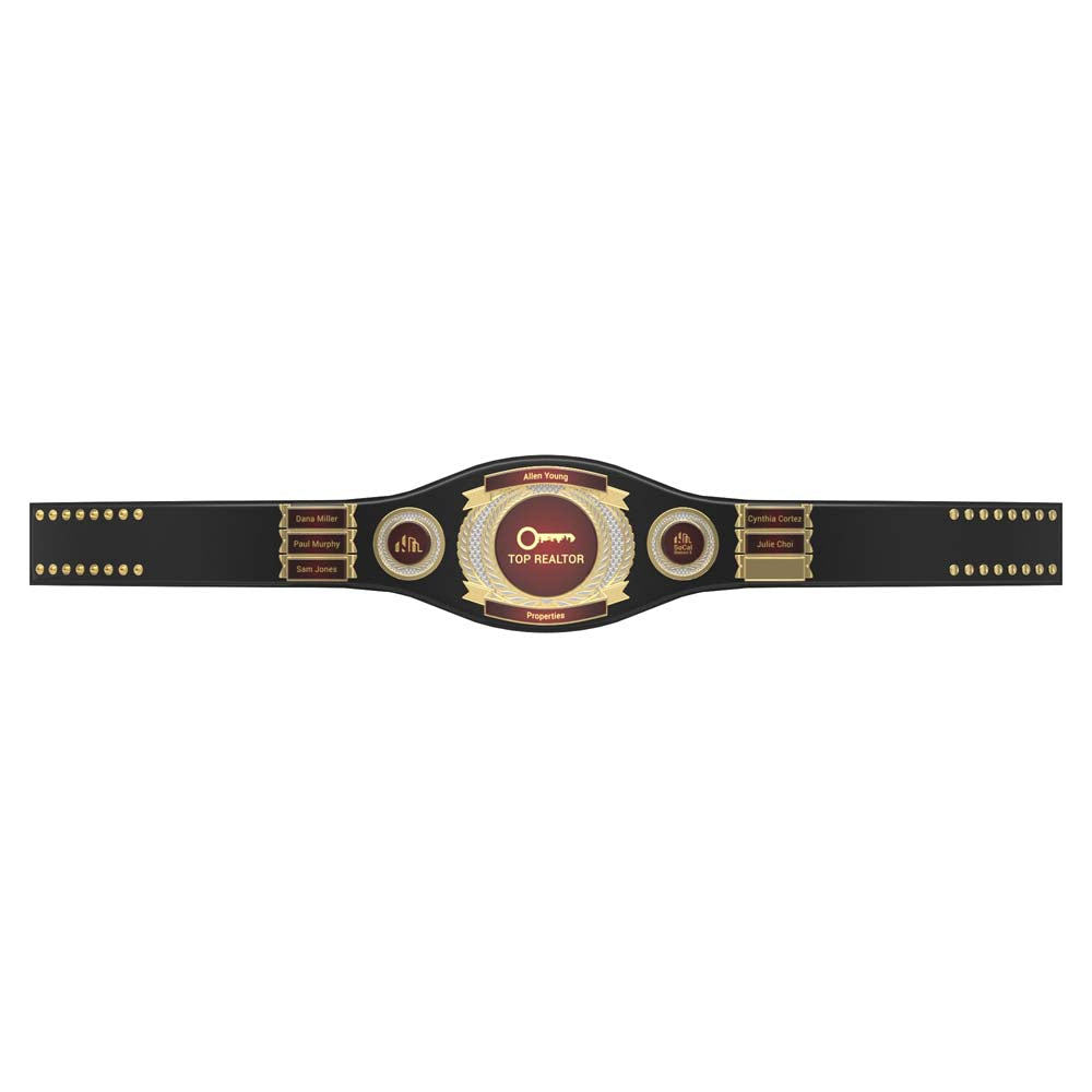 Championship Belt with Medallions and Name Plates